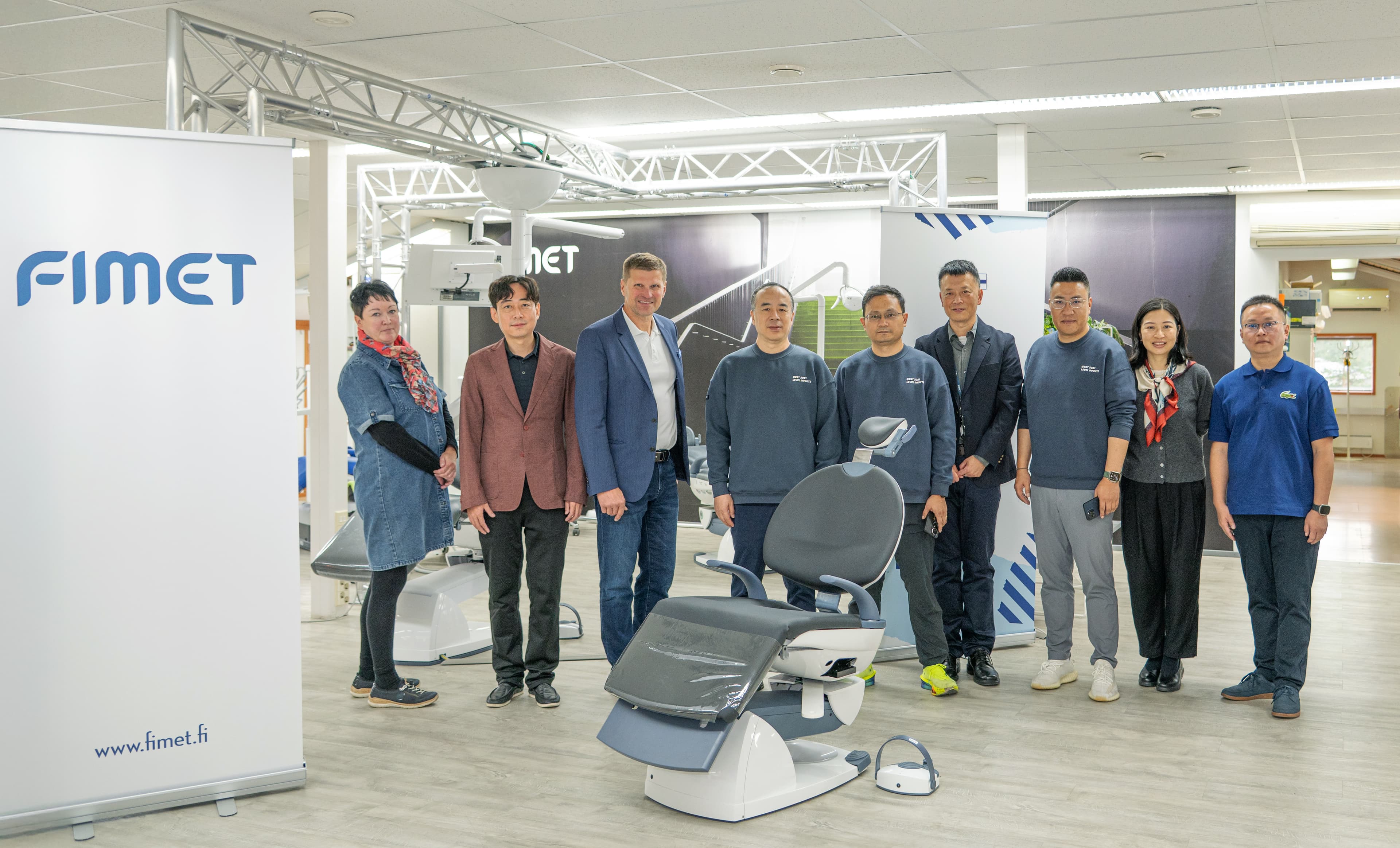 Shanghai Delegation Visits Fimet Oy